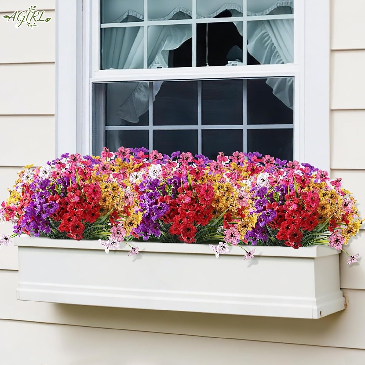 Mixed Color Artificial Flowers for Events and Home – 24 Bundles – Fade Resistant