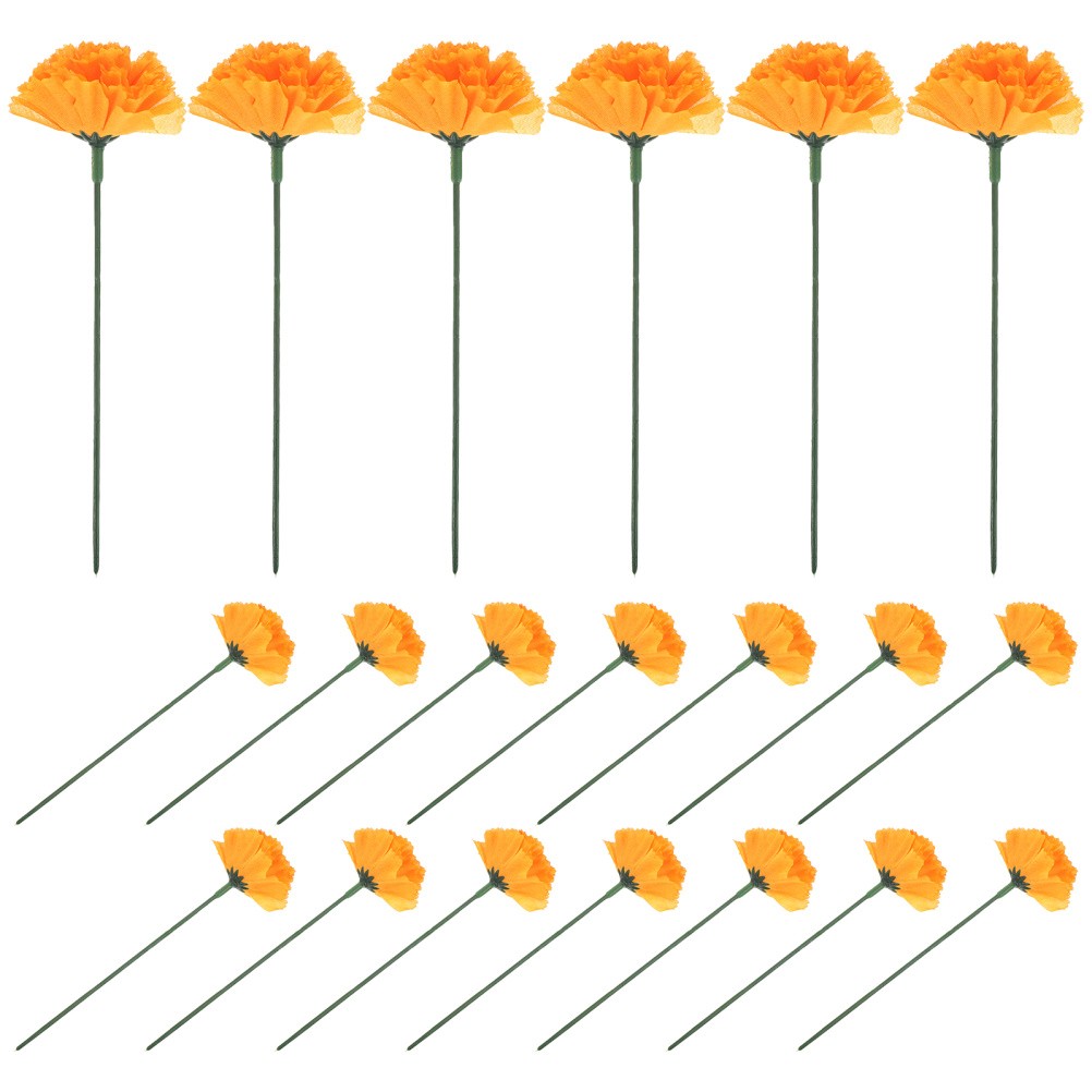 Artificial Marigold Flowers Decoration for Pooja Set Faux Garland