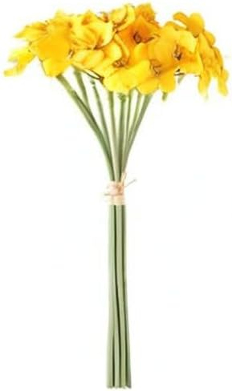 Artificial Daffodil Flowers 15.8 Inches Narcissus Spring Flower Fake Silk Flower