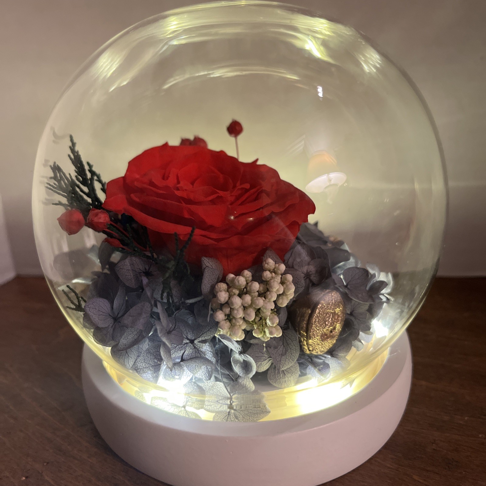 Light Up Fresh Preserved Roses