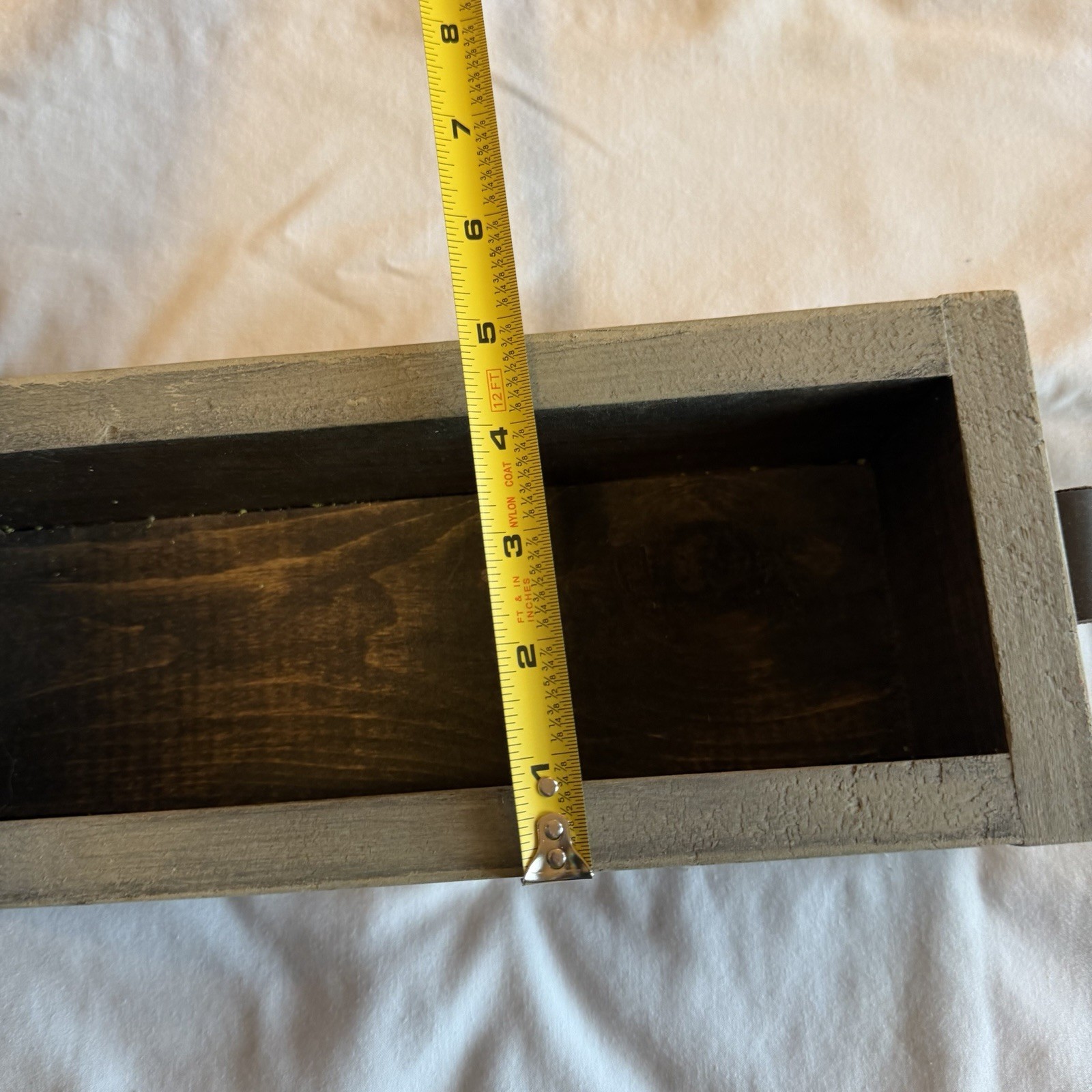 Rustic Wooden Planter Box Love Blooms Farmhouse Floral Centerpiece Decor 12”