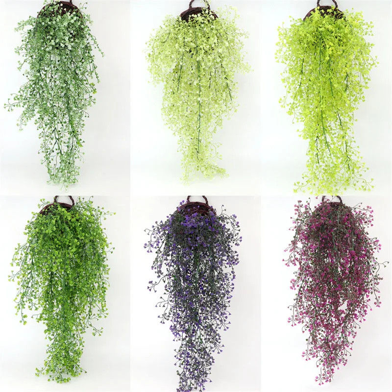 Simulated Plant Wall Hanging Artificial Flower Indoor / Outdoor Decor For Basket