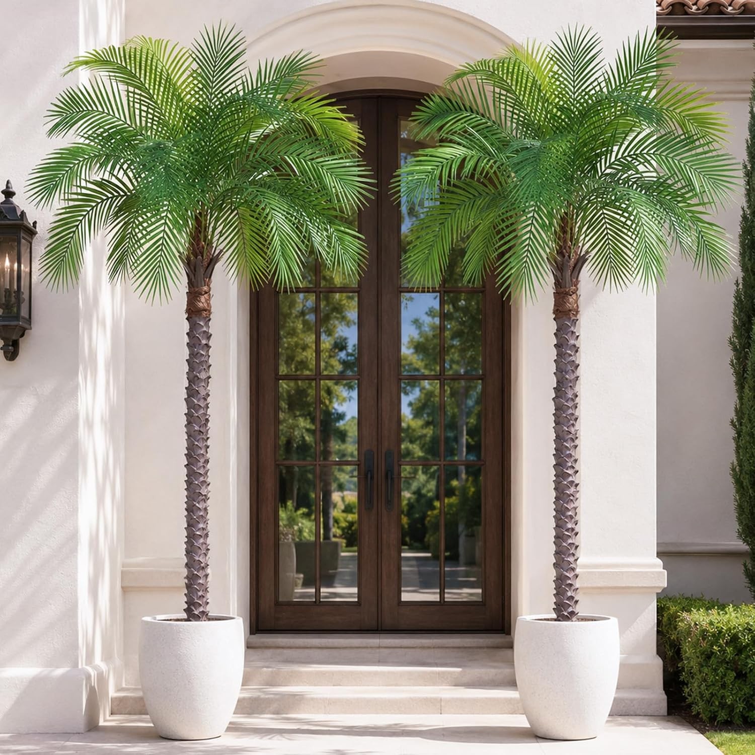 6ft Artificial Phoenix Palm Tree Faux Coconut Silk Tropical Fake Palm Plant