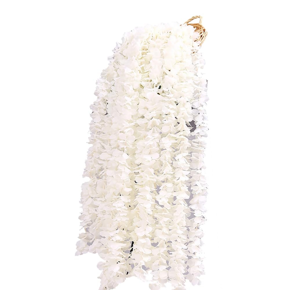 10 Pcs Artificial Flowers Hanging Garlands Fake Wisteria Vine Garland Hanging…