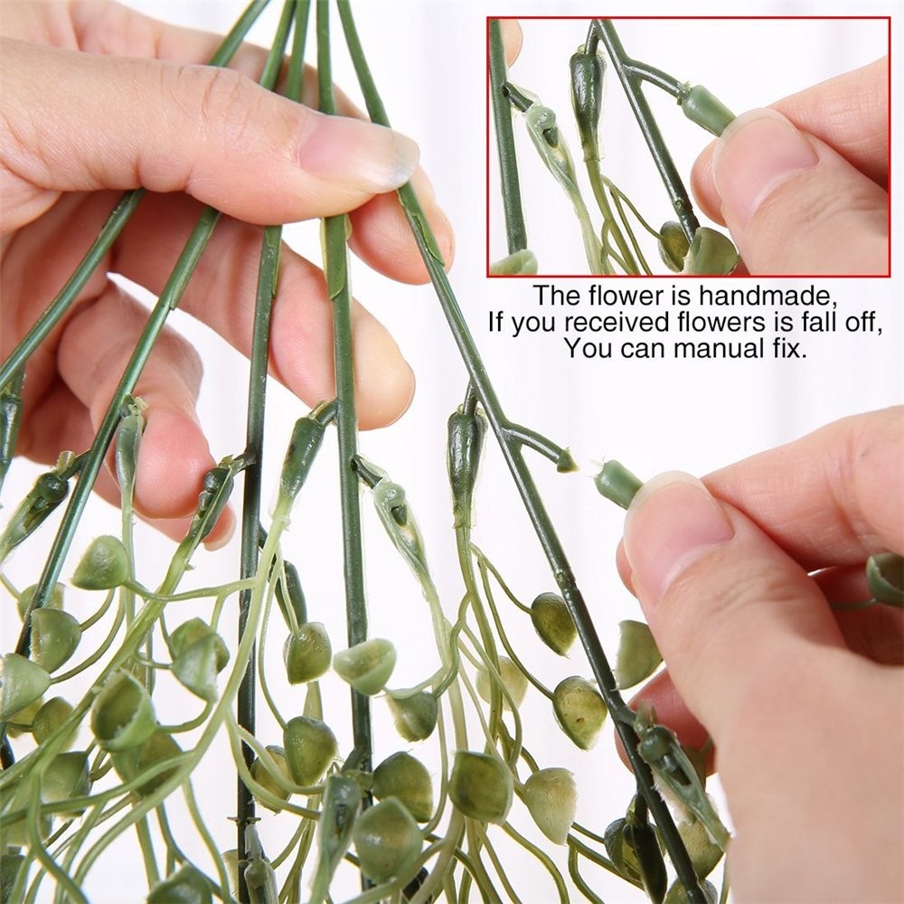 Artificial Dropping Vine Plants, Set of 2 Pieces Artificial Ivy Flowers Fake …
