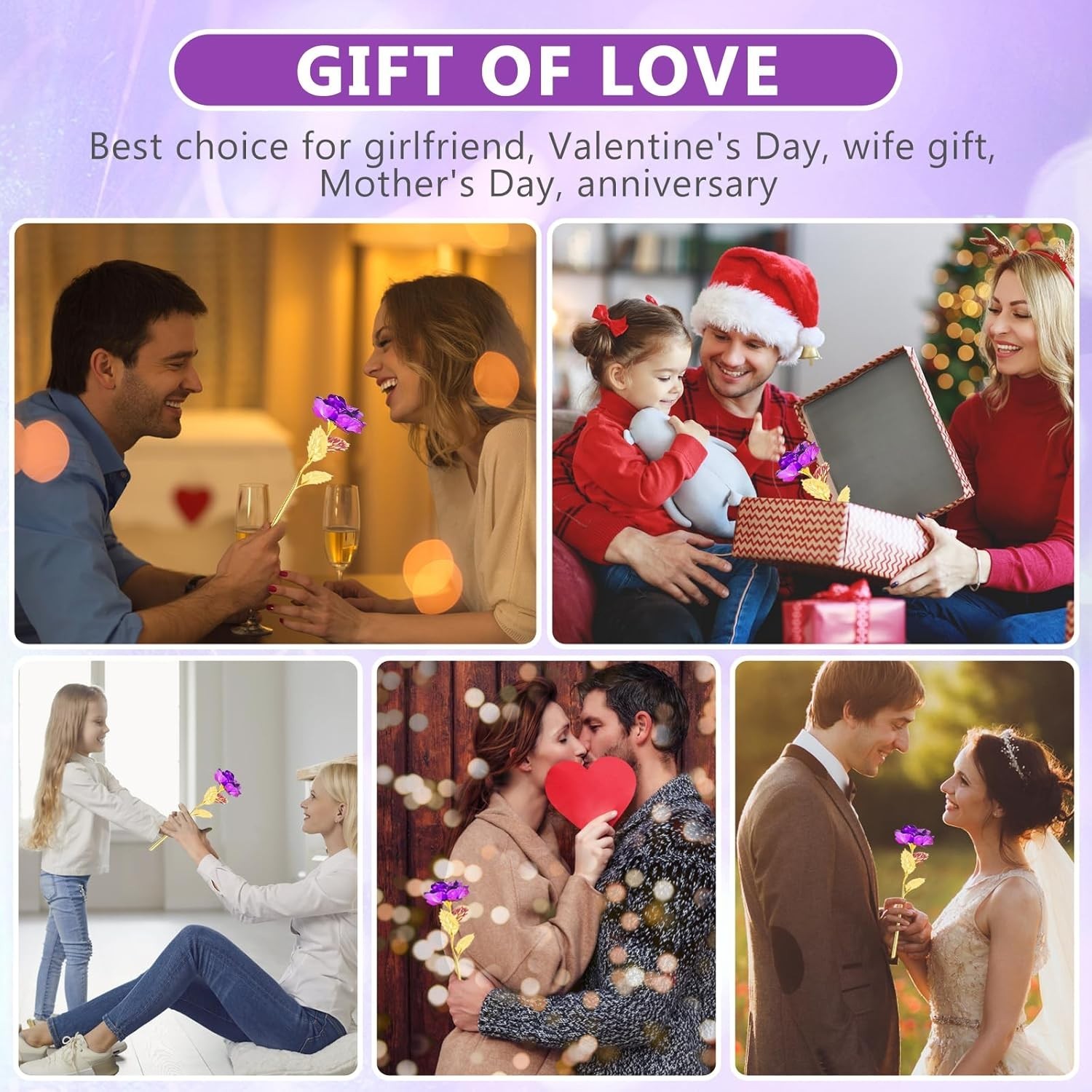 24K Gold Rose Gift with Luxurious Box – Perfect for Her on Special Occasions
