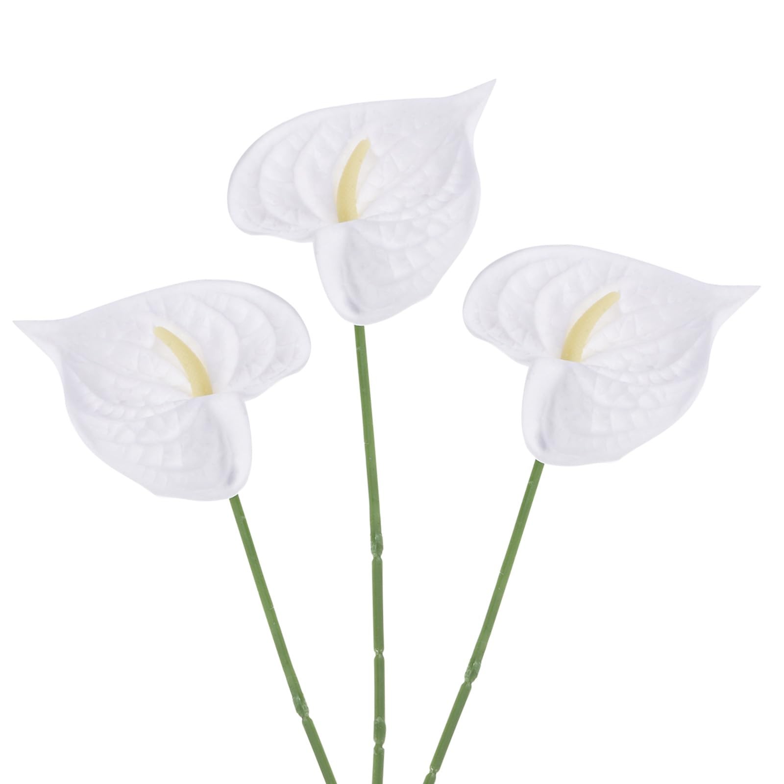 13″ Artificial Anthurium Lily Flowers, 3 Pack Permanent Flower Floral Arrange…