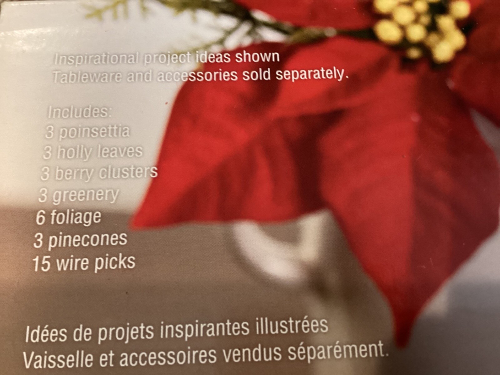 Ashland Floral Accents Red Poinsetta Mix DIY Decor Wreaths 36 Pcs Sealed NEW