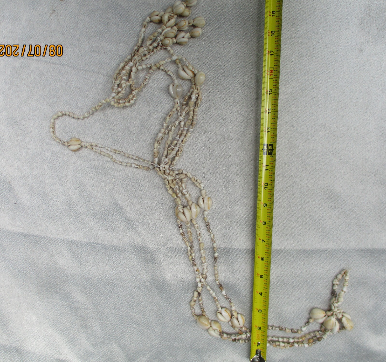 SEA SHELL PLANT HANGER ALL SHELLS NO FILLERS Approximately 40″