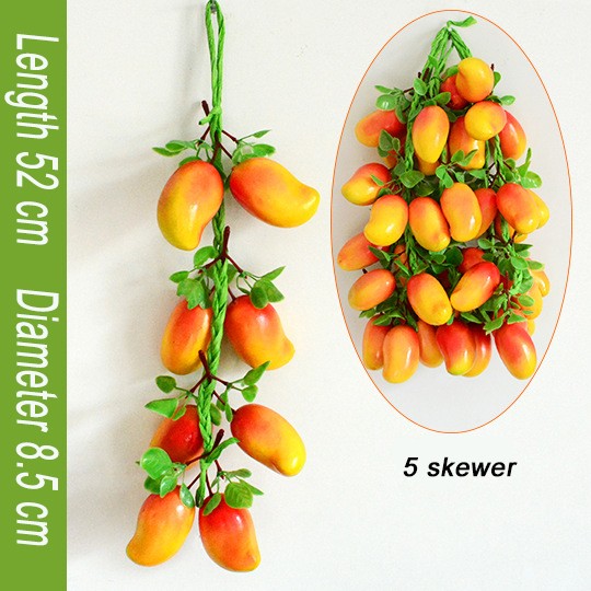 Simulat Artificial Lemon String Fake Fruit Disply Wall Hanging Home Party Decor