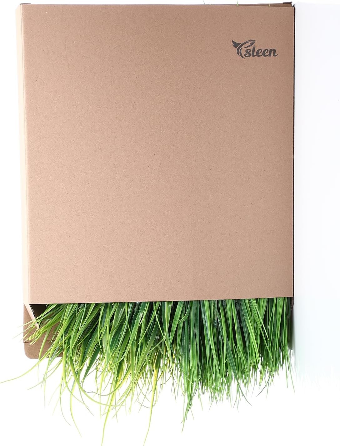 Ysleen 40 Bundles Artificial Grasses Outdoor UV Resistant Fake Plants No Fade Fa