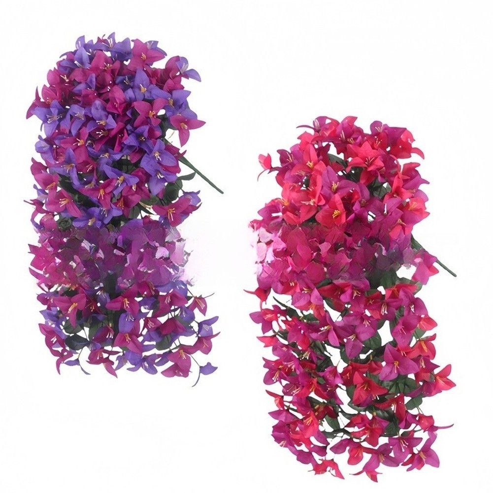 Silk Bougainvillea Vine Garland – Vivid Gradient Colors for Indoor Outdoor Use