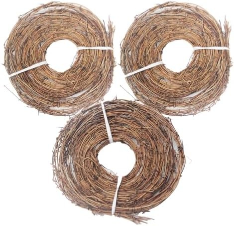 15 Feet Grapevine Garland DIY Crafts Natural Grapevine Twig Vines, 3 PCS Vines G