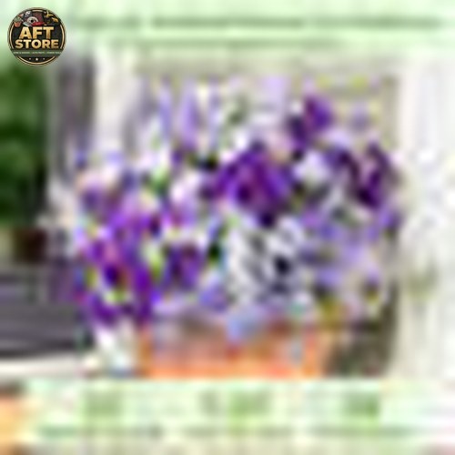 Primrue 12PCS UV Resistant Artificial Outdoor Flowers – Realistic Silk Plants