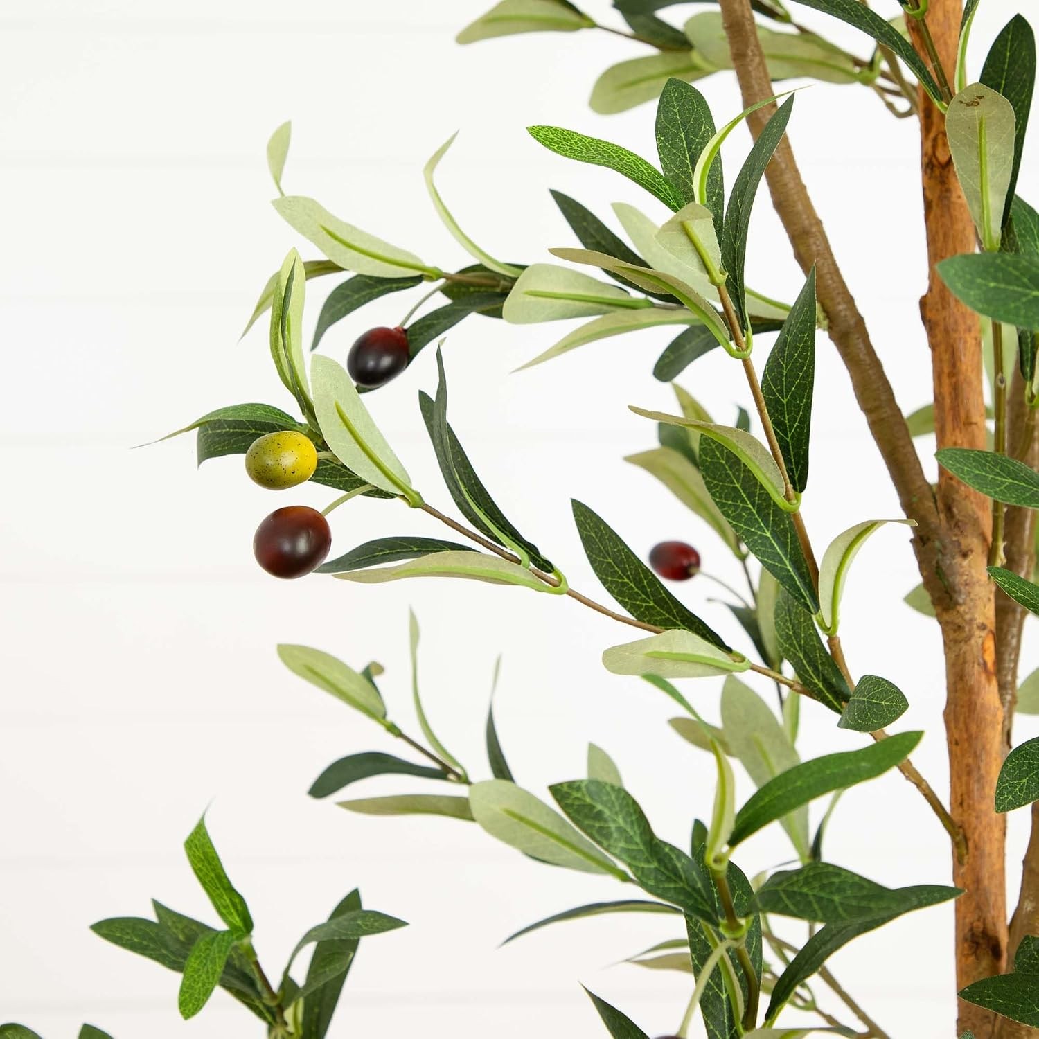 Olive Tree Artificial Indoor 7FT Tall Silk Faux Olive Tree for Home and Office