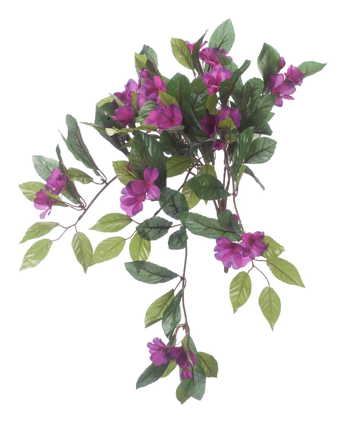Artificial Impatiens Hanging Stem, 25” Long, White