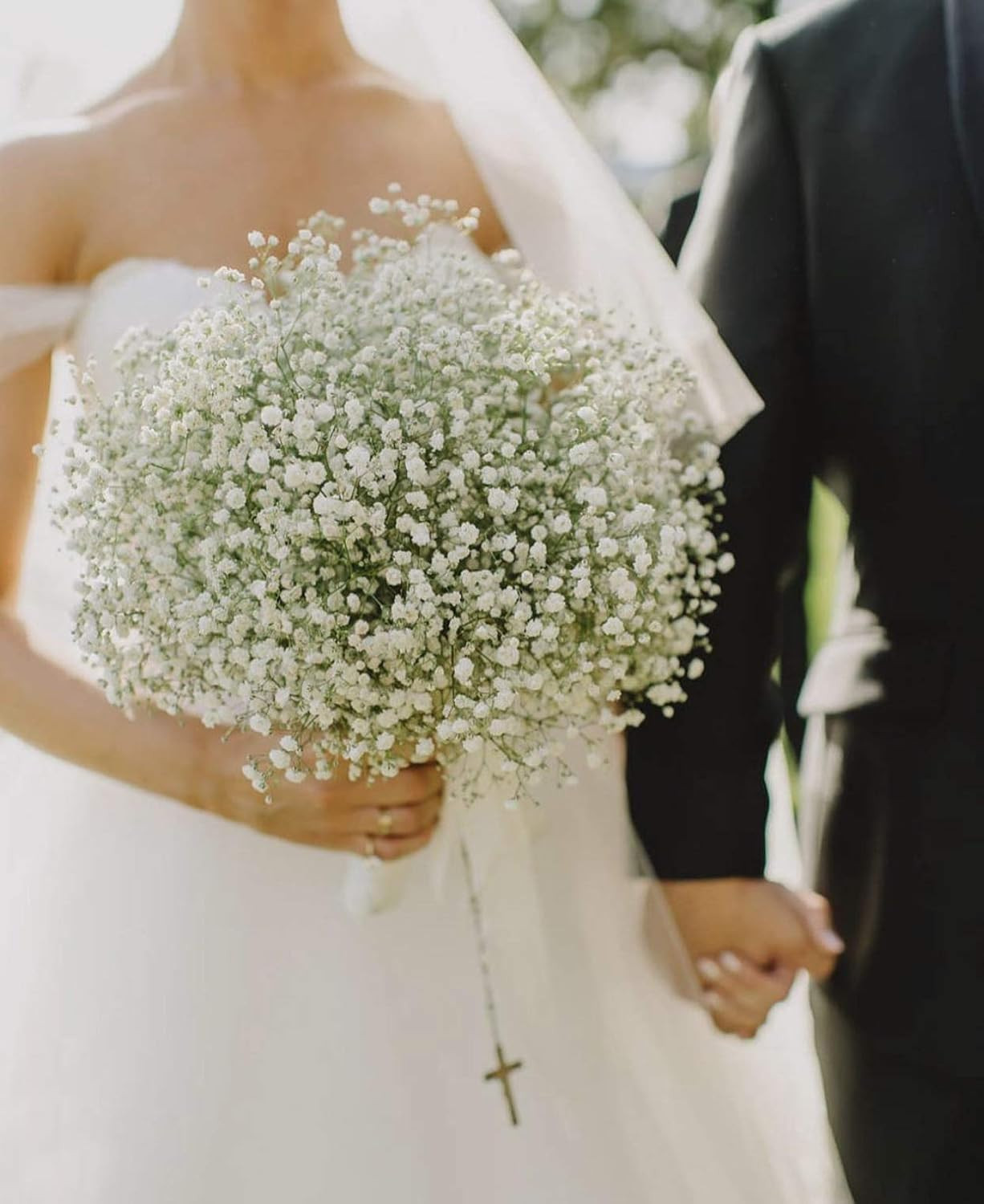 Babys Breath Artificial Flowers, 24 Pcs Fake Flowers Gypsophila Bouquet Fall Flo