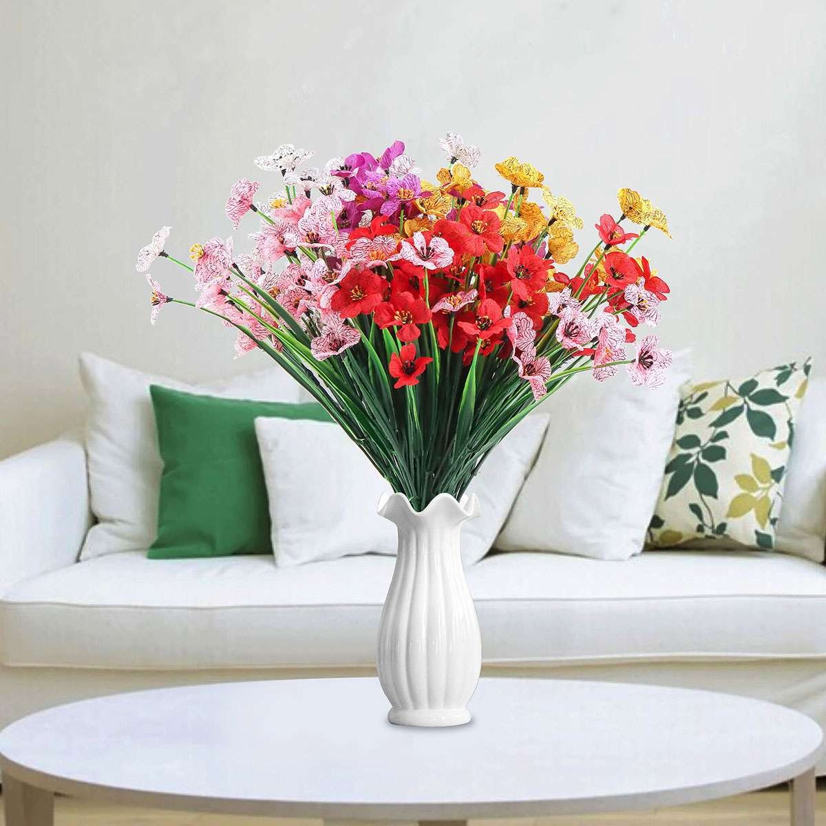 2-10 Bundles Artificial Hydrangea Flowers Silk Bouquet Party Wedding Home Decor