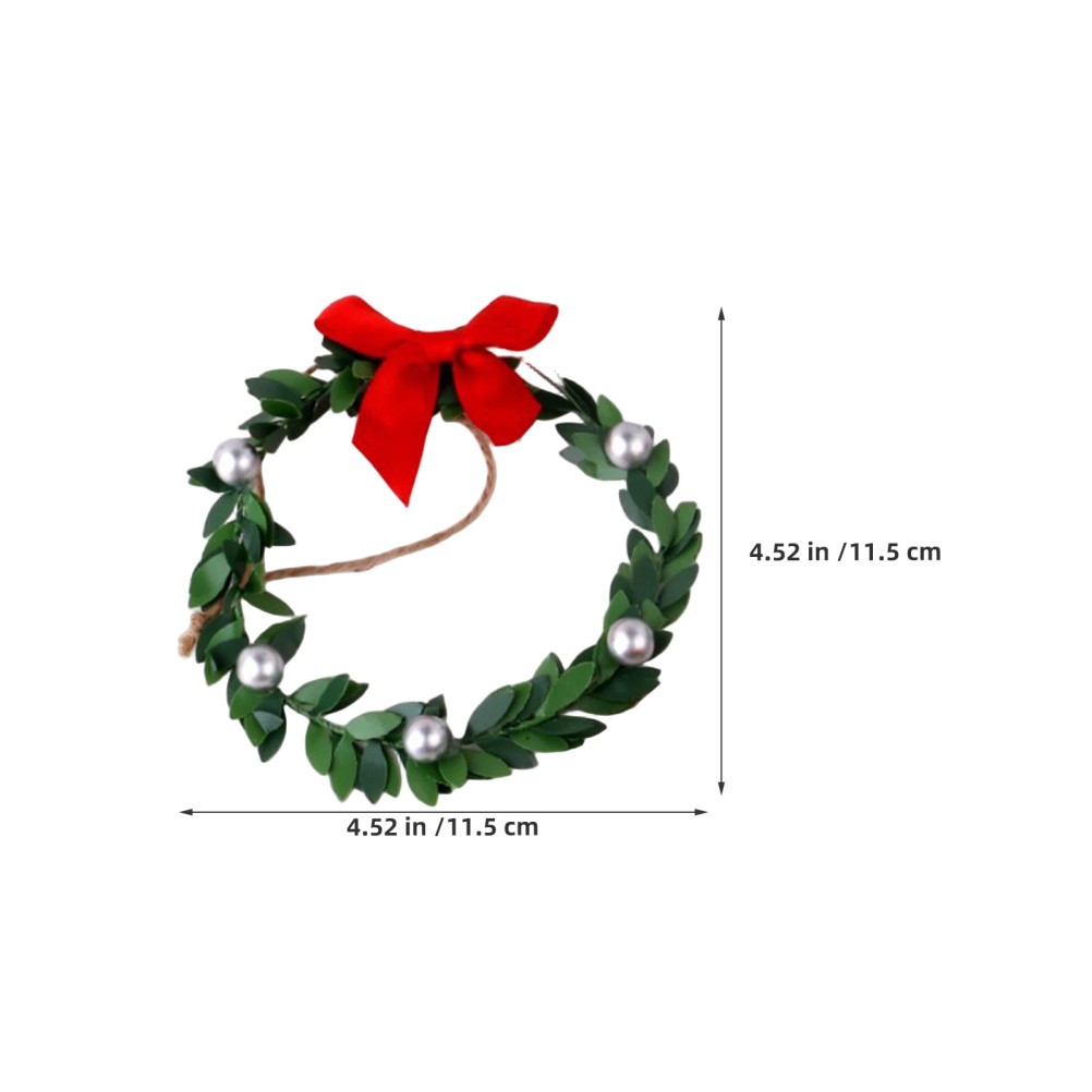 9 Pcs Wreath Ribbon Bow Handmade Decor Cabinet Wreaths for Kitchen Christams
