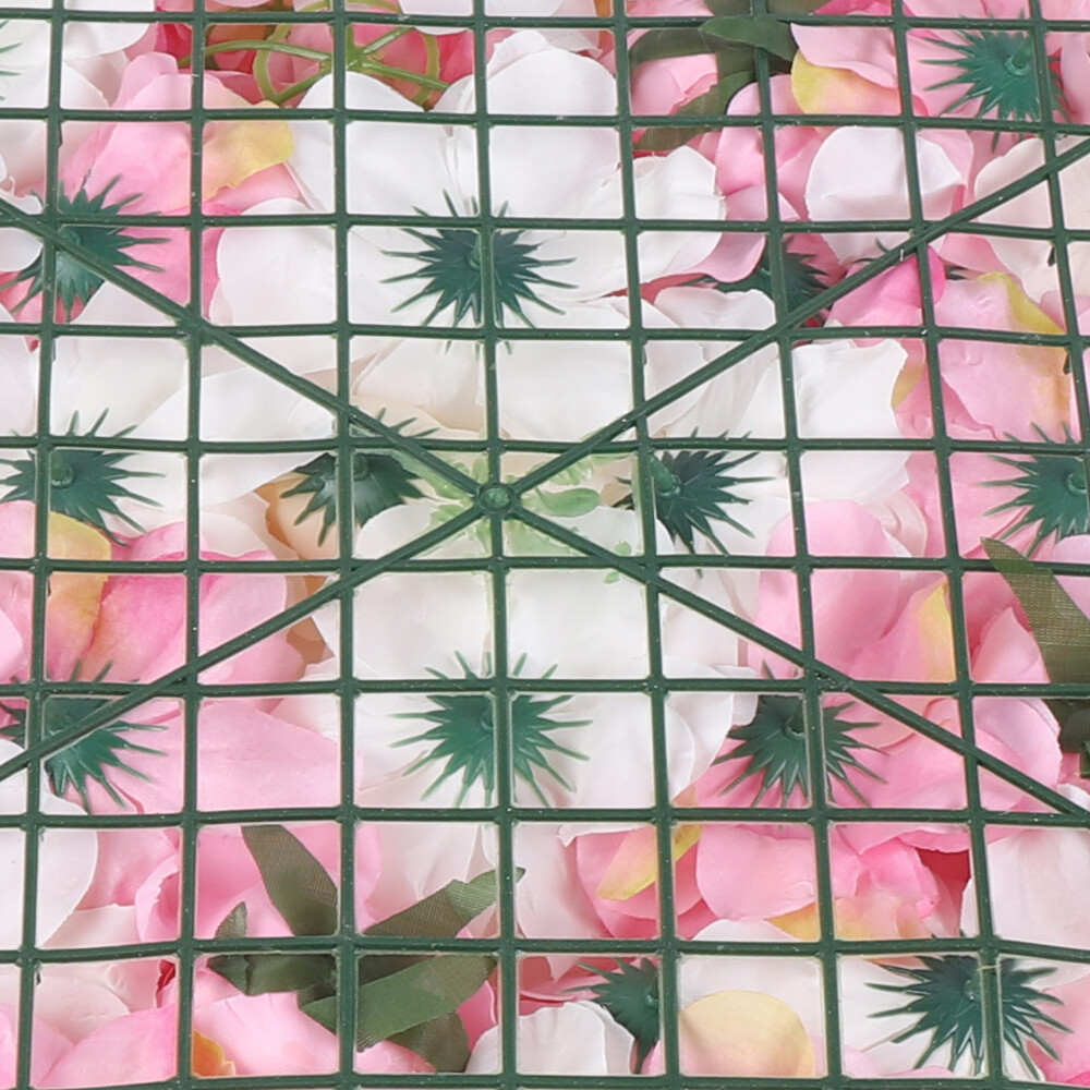 Artificial Flower Wall Panels 12Pcs Decorative Faux Flower Wall Mat 60*40cm