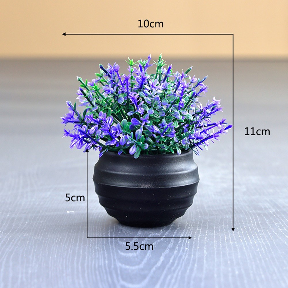 Faux Plastic Potted Plant Small Tabletop for accent for Living Room and Office
