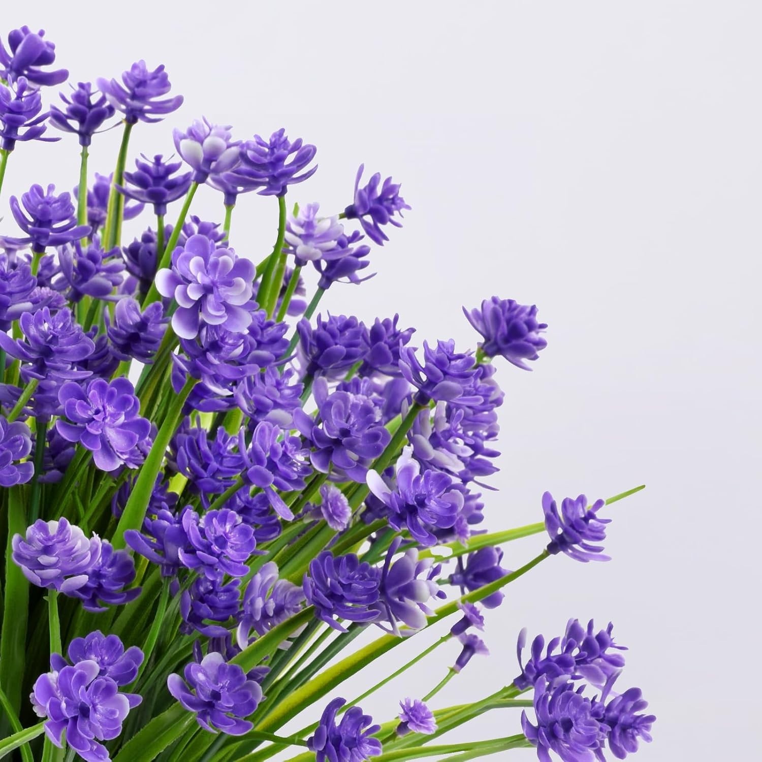 24 Bundles of No Fade Artificial Flowers – Eco-Friendly Indoor/Outdoor Decor