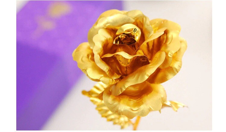 24K Gold Foil Flor rosa LED Galaxy Mother’s de la madre Valentine’s Day Gift2020