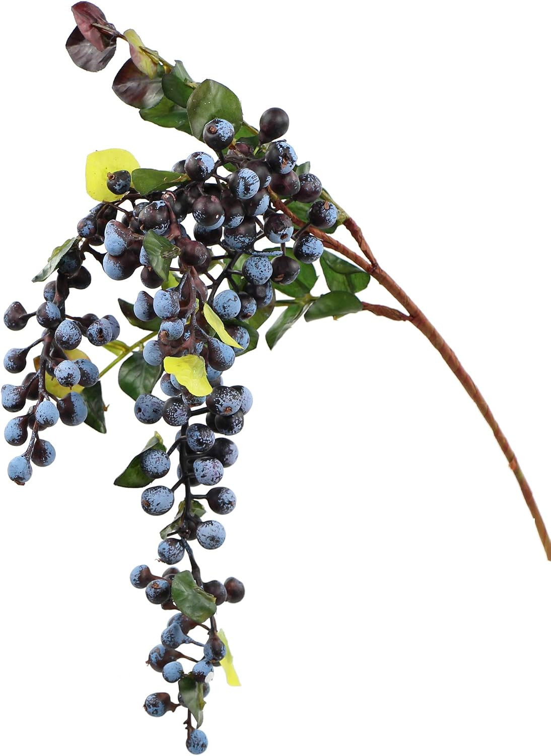 2Pcs Frosted Blueberry Stems | Fall Decor for Wreaths & Thanksgiving