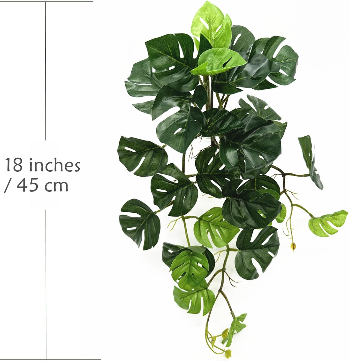 Fake Plants Hanging Small Faux Potted Ivy Vine Artificial Monstera Mini Faux …
