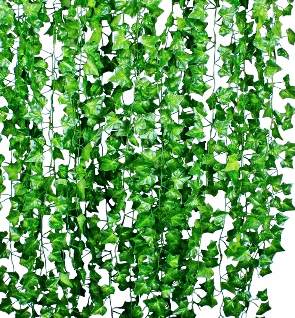12 Pcs Fake Ivy Vine Leaf Plants Hanging Garland Plants Home Decoration Gift