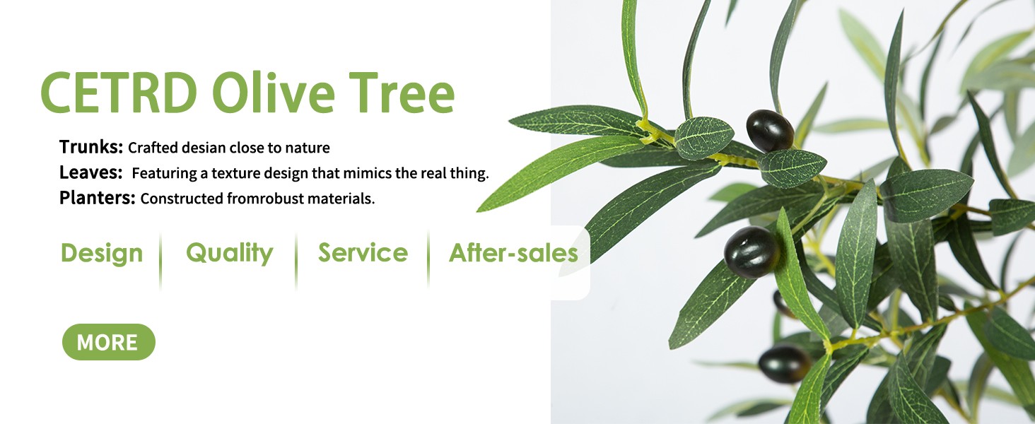 Artificial Olive Tree, 6FT Tall Faux Olive Trees 72in Outdoor Fake Potted Silk