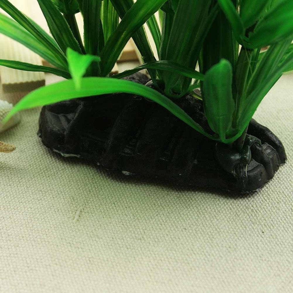 Flexible Green Artificial Plants for Aquarium Natural Look Plastic Material
