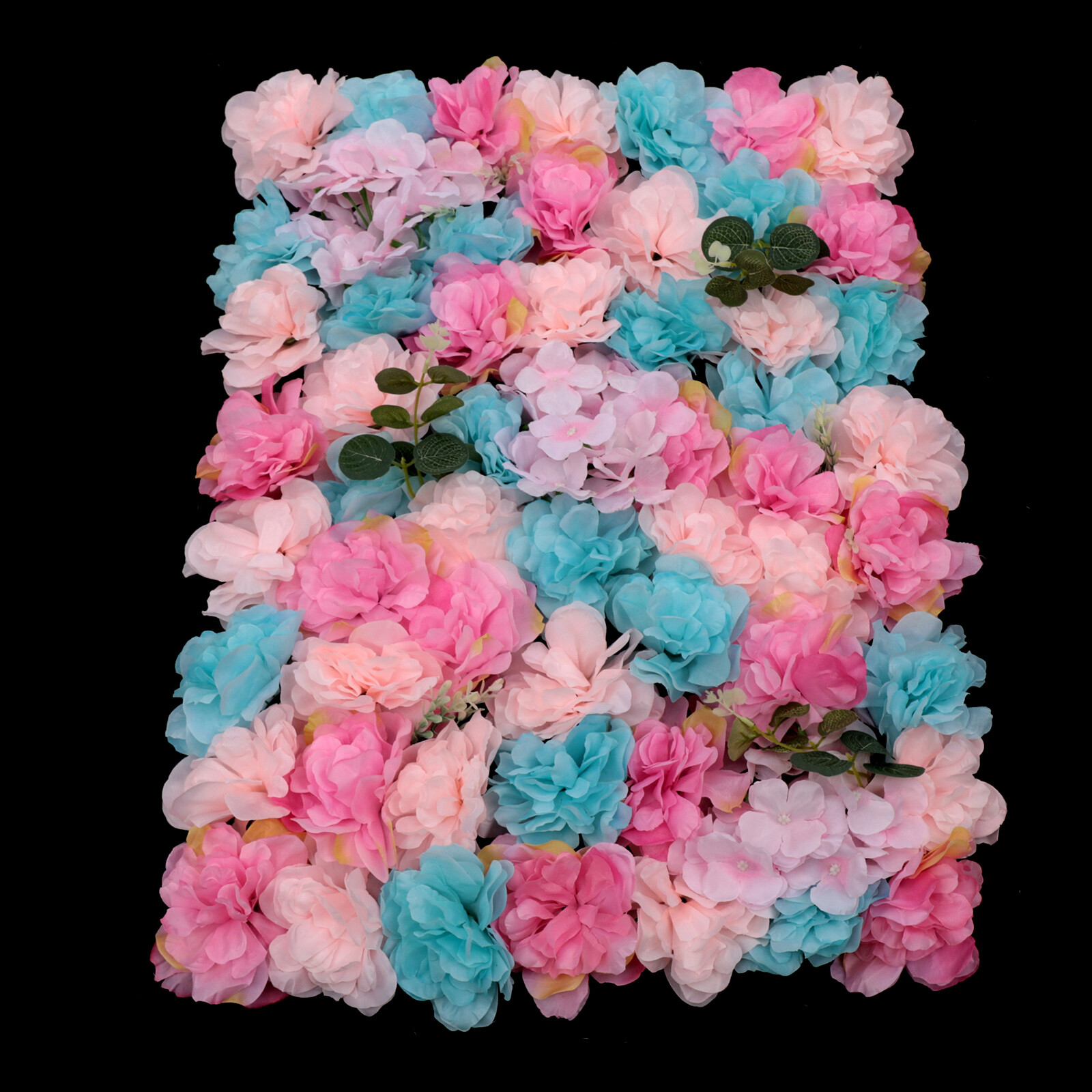 12x Artificial Flower Wall Rose Panel Floral Wedding Backdrop Decoration 60*40cm