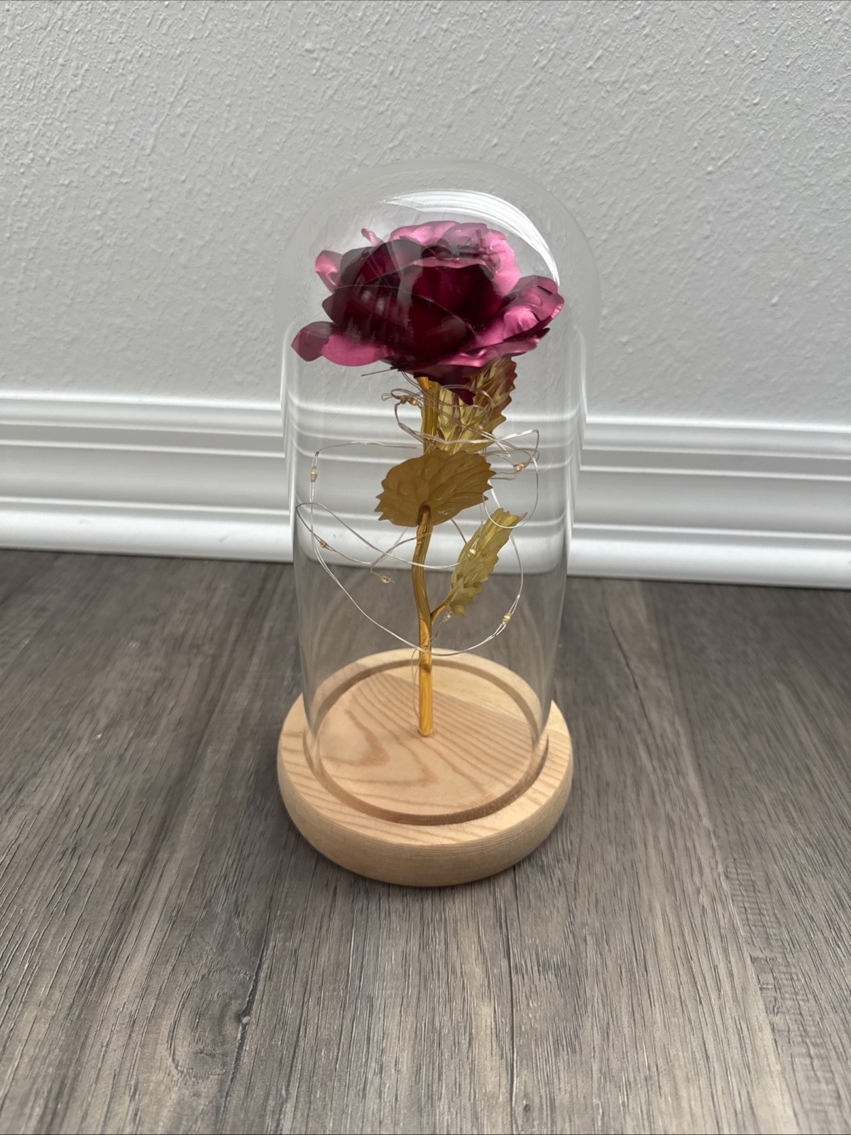 Beauty and The Beast Rose LED Enchanted Galaxy Rose Eternal Flower Lighted Décor