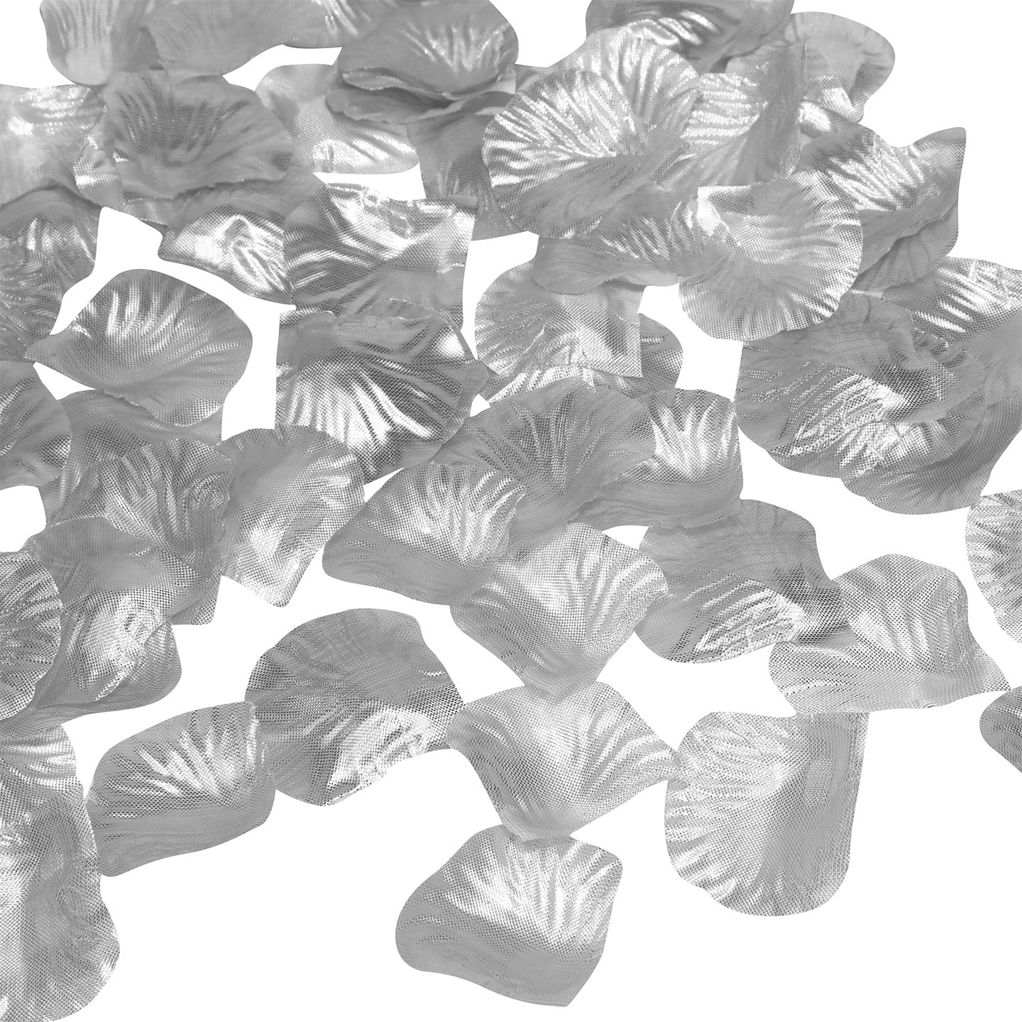 1350 PCS Silver Artificial Silk Rose Petals Wedding Valentines Day Decor