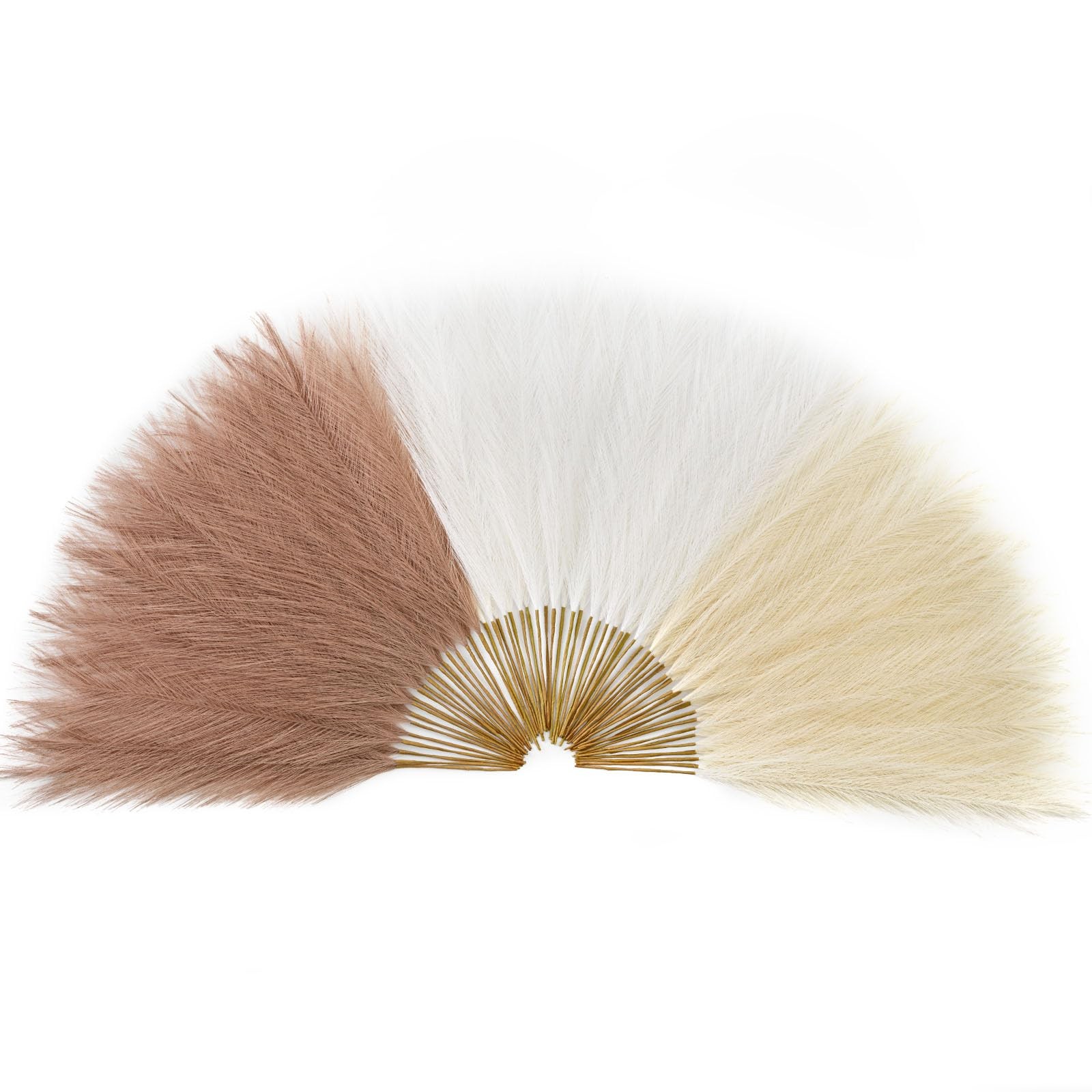 𝟲𝟬pcs Pampas Grass Decor, 𝟭𝟳.𝟳Inch Pampas Grass Home Decor, Faux Pampas …