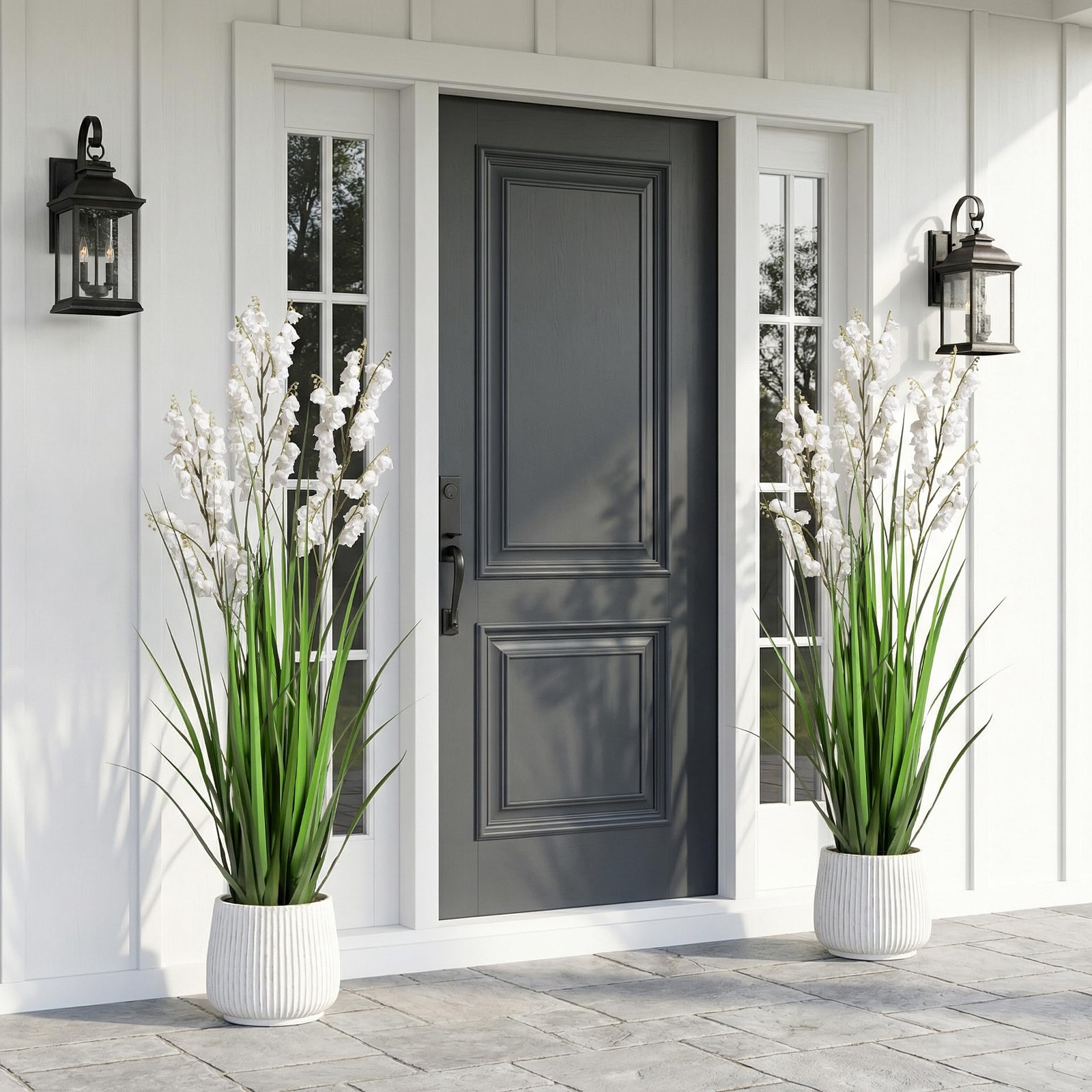 Fake Plants Home Decor Fake Flowers Artificial Plants Outdoor Tall Grass Plan…