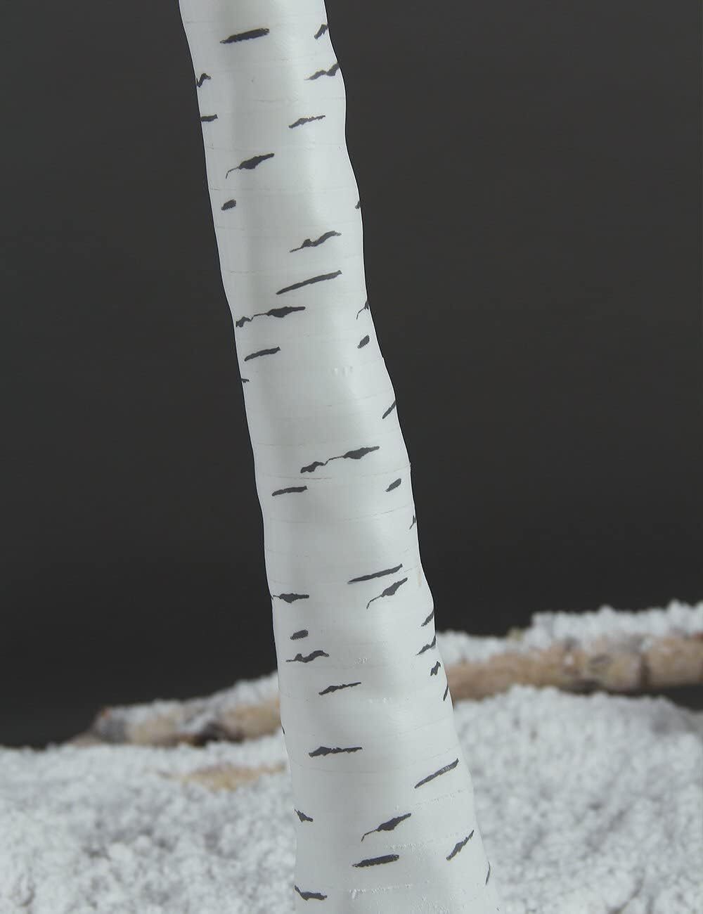 Perfect 4 Feet 6 Feet and 8 Feet Birch Tree,Warm White, for Home,Pack of 3, Fest