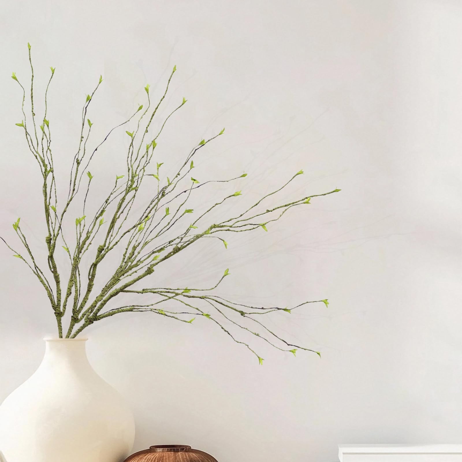 3pcs 49 inch Artificial Evergreen Vine Branches for Decoration Wall Tree Arti…