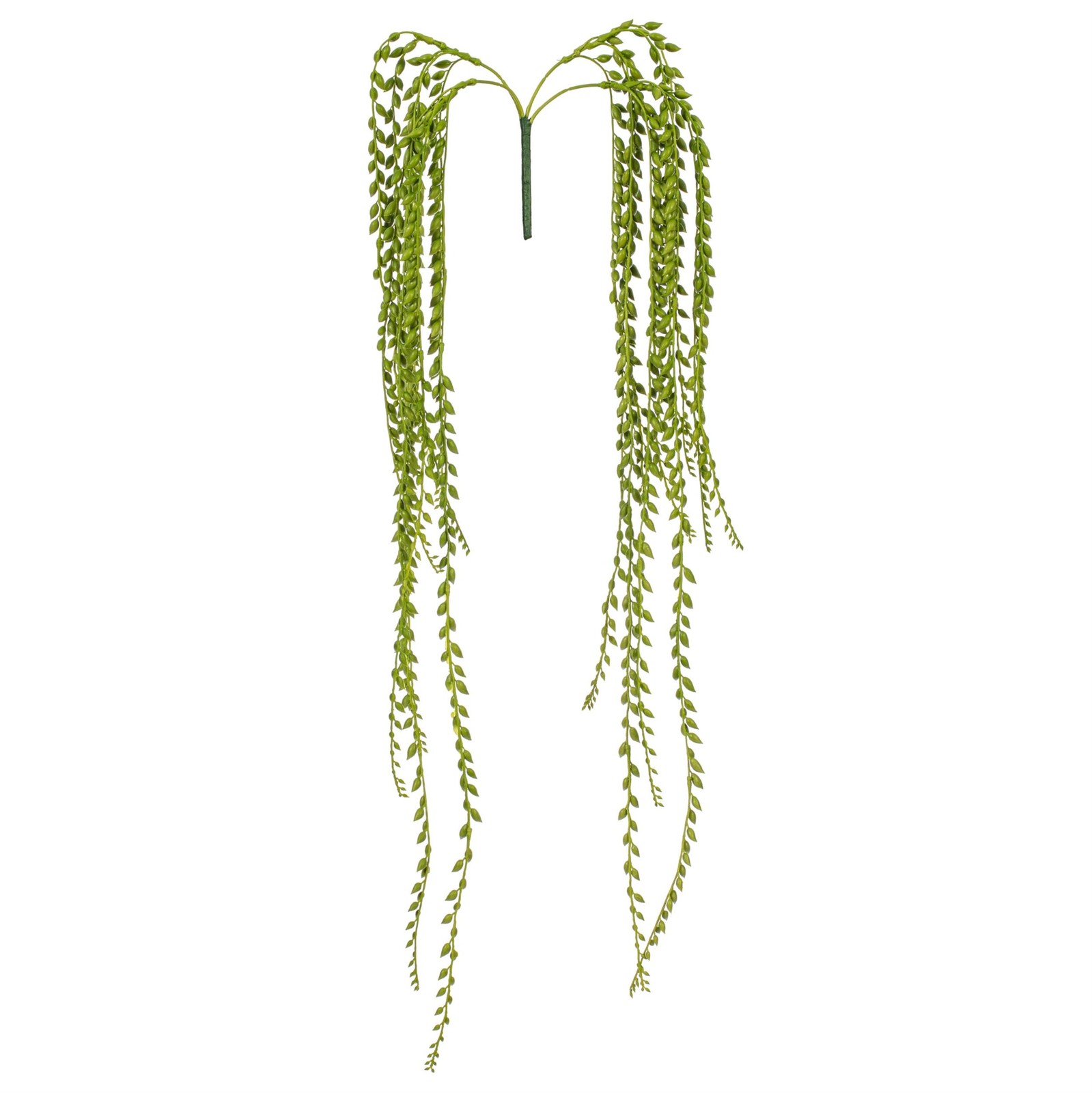 Pemberly Row 39″ Contemporary Plastic Artificial Senecio Bush in Green