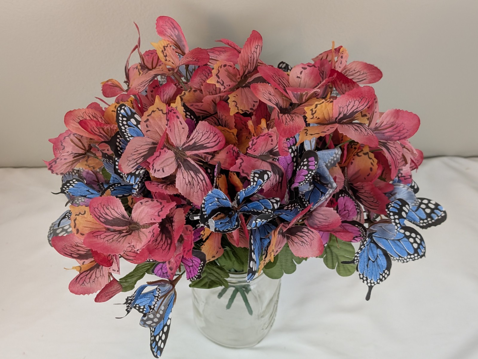 10pc Artificial Butterfly Floral Picks Bouquet Stems Spring Summer Home Decor