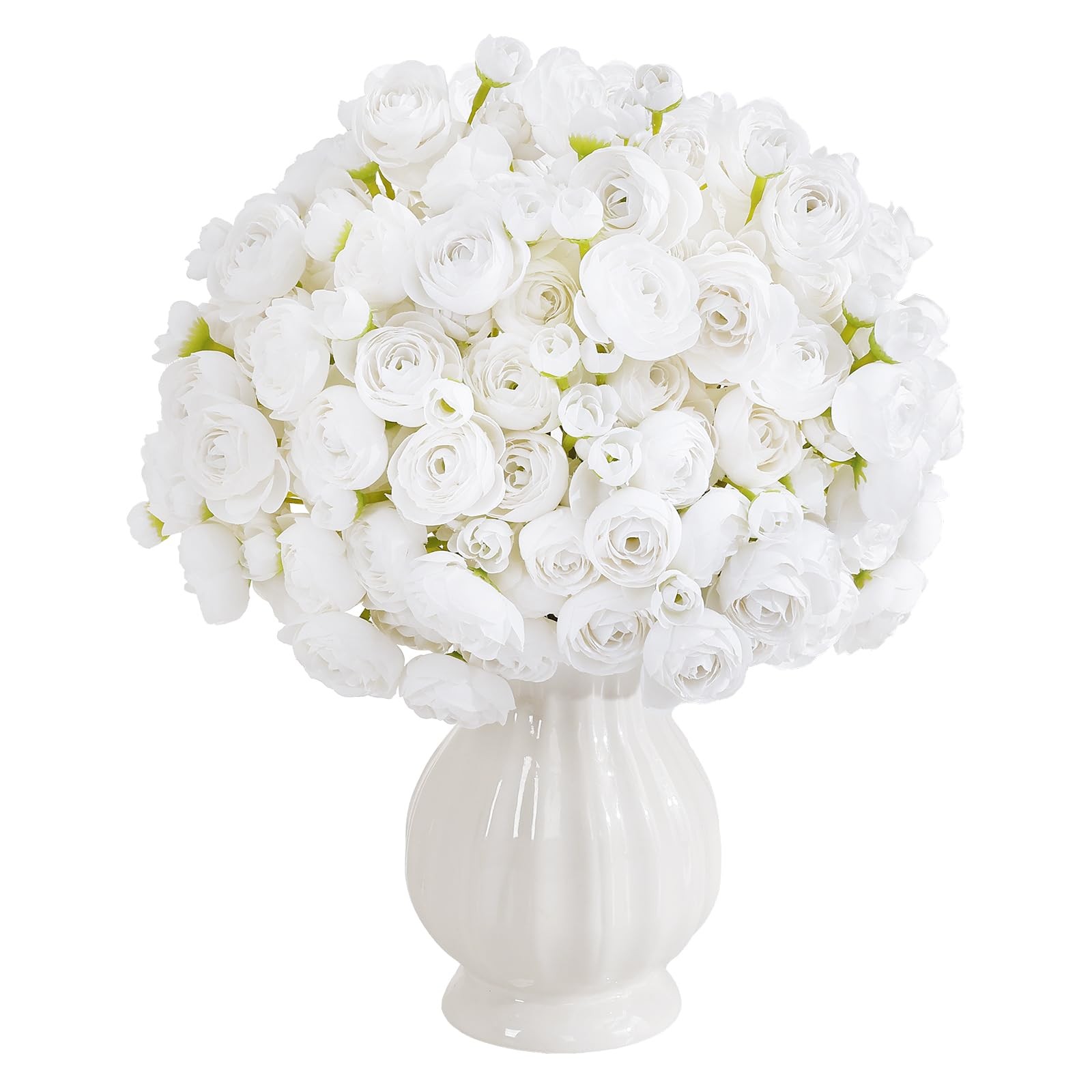 Ranunculus Artificial Flower Faux Silk Floral Bouquet Wedding Home Decor Stem