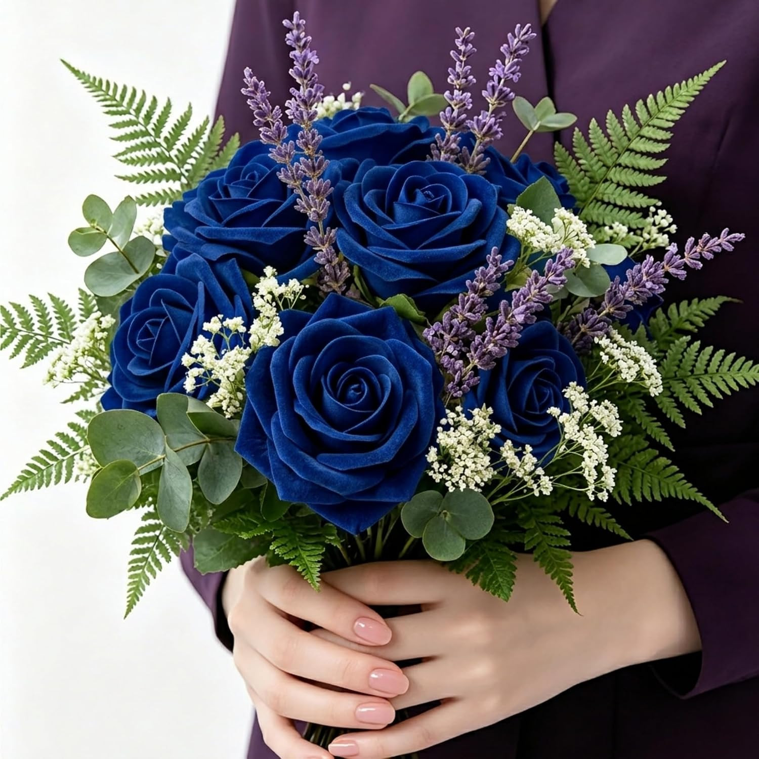 Artificial Flowers 25pcs Foam Fake Roses with Stems for DIY Wedding Bouquets …