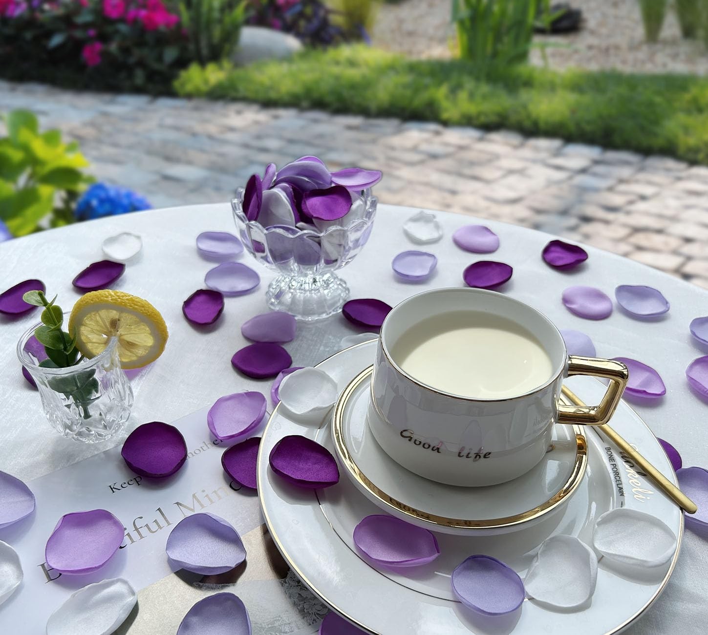 400Pcs Rose Petals for Wedding Decor Lavender Purple Silk Petals Flower Girl …