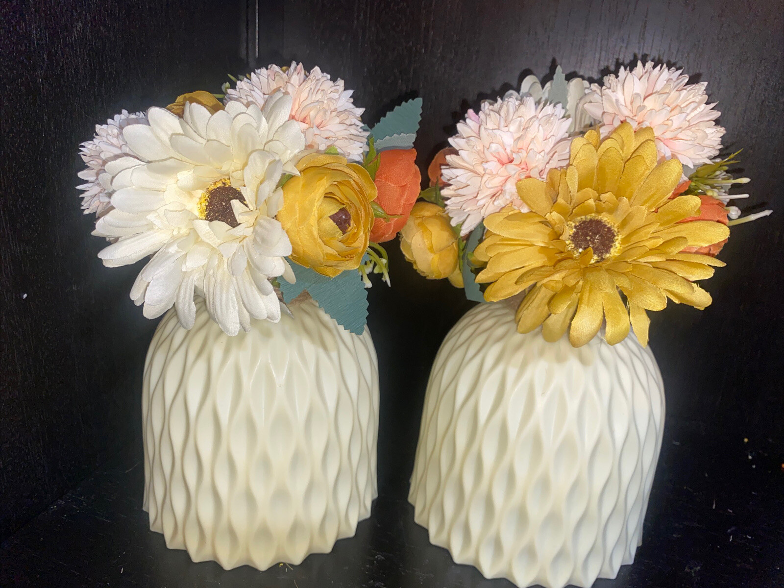 Autumn Fall Décor Flowers Pumpkins. & Garland Floral Arrangement Gift Set