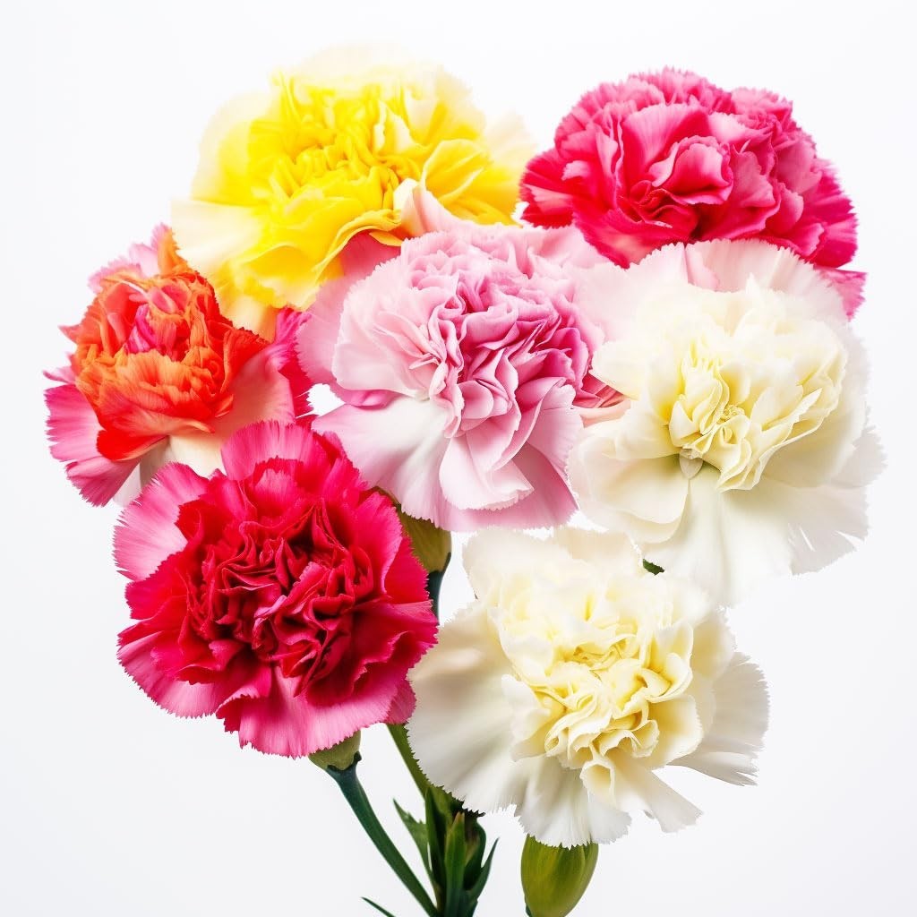 100 Assorted Carnation Flowers – Fresh Next-Day Delivery Bouquet for Graduation,