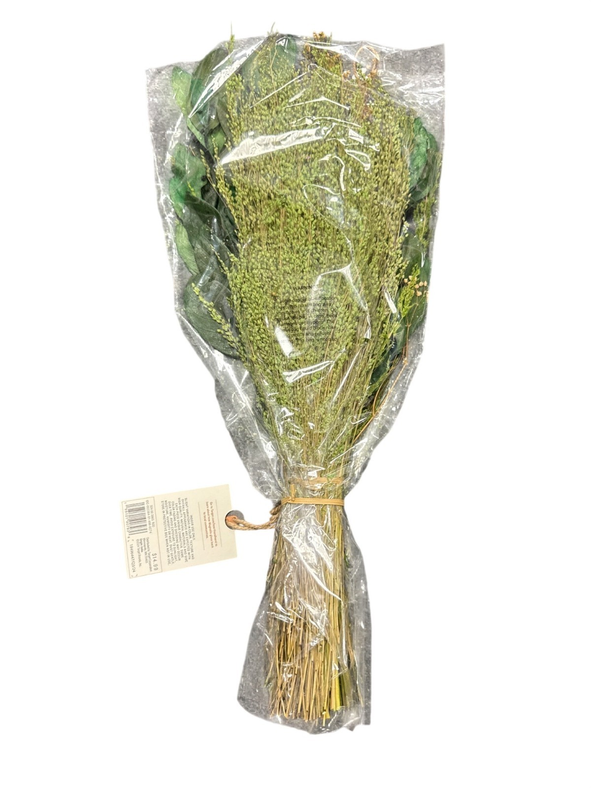 Hearth & Hand With Magnolia Preserved Bundle Leaf Mix 20″ Handcrafted Greenery H