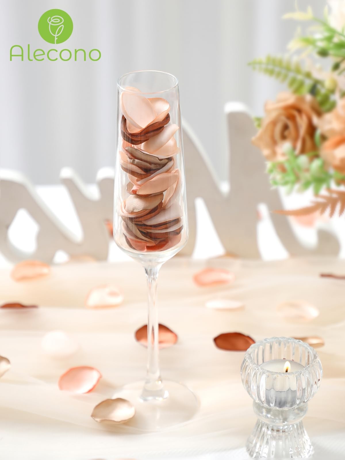 𝟰𝟬𝟬𝙋𝙘𝙨 Silk Rose Petals, Faux Rose Petals Orange Rose Petals for Weddin…