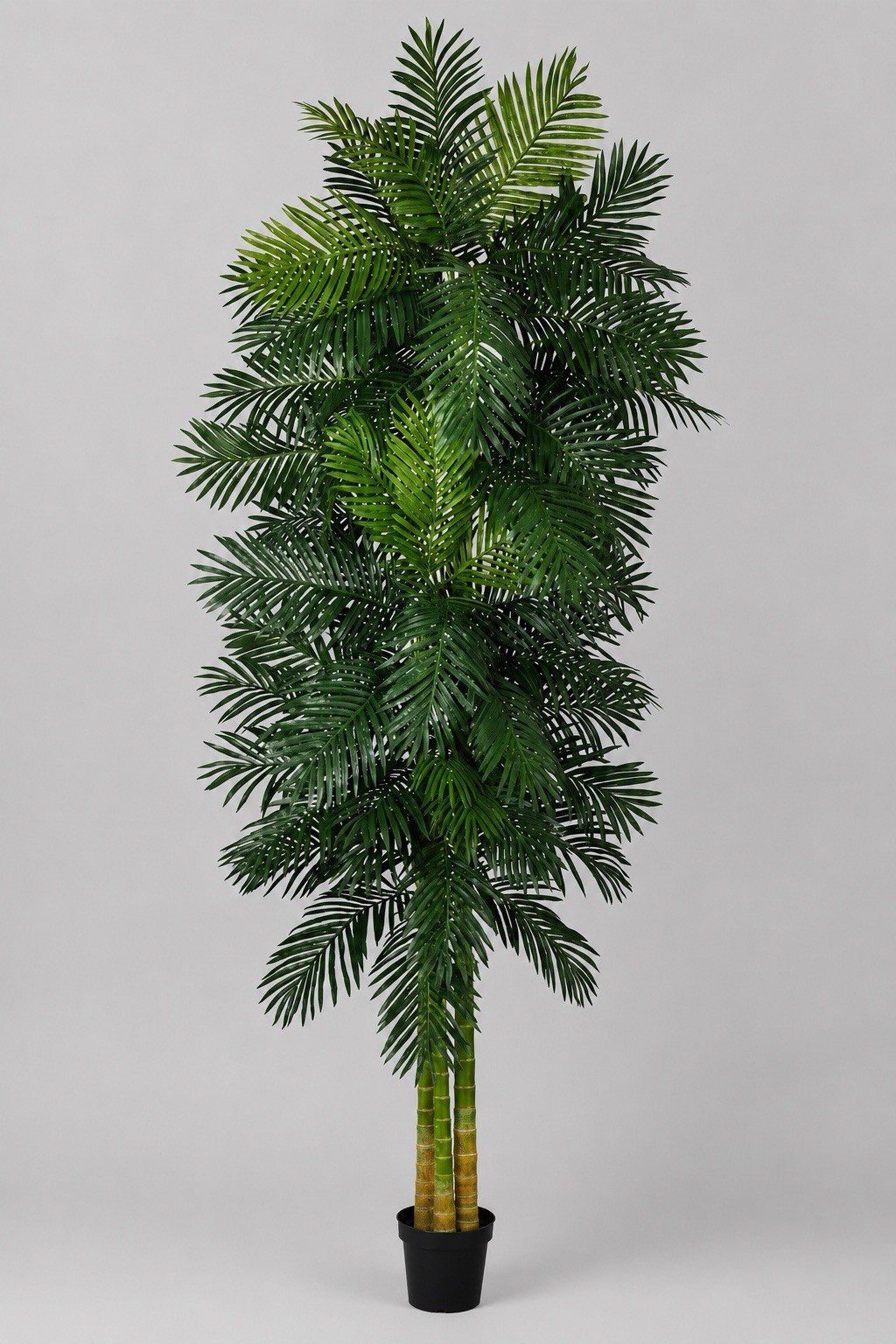 10’ Artificial Tropical Triple Golden Cane Palm Tree Real-Touch Home Decor