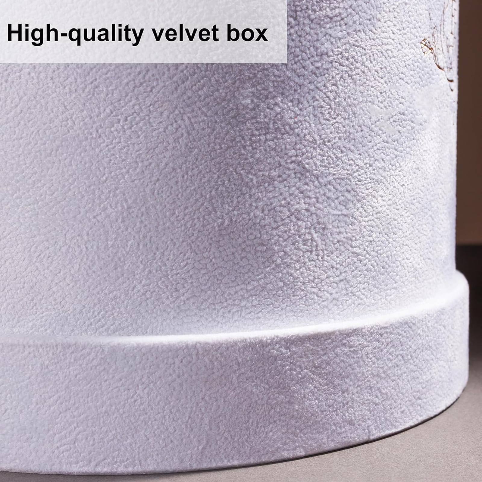 Preserved Flowers Gift Box, 17 Roses in Suede Box, Long Lasting Roses for Women